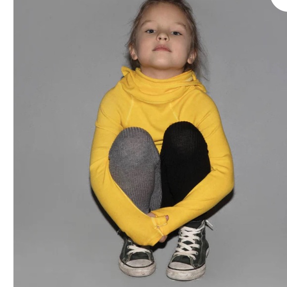 nununu Black and Gray Kids Leggings - Picture 2 of 4